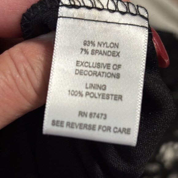 Taylor Womens Black Lace Sleeveless Midi Dress Size 12 New With Tags - Picture 11 of 11